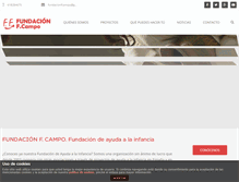 Tablet Screenshot of fundacionfcampo.org